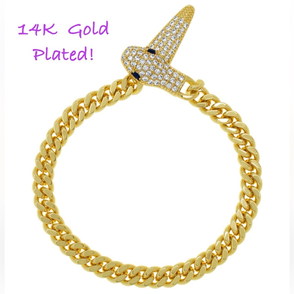 MACY’S Cubic Zirconia Snake Chain Bracelet
